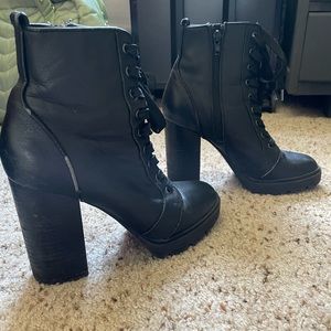 Steve Madden booties chunky heel